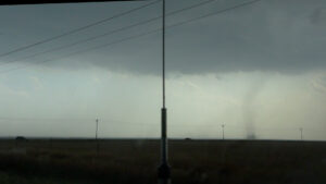 Landspout near Gould