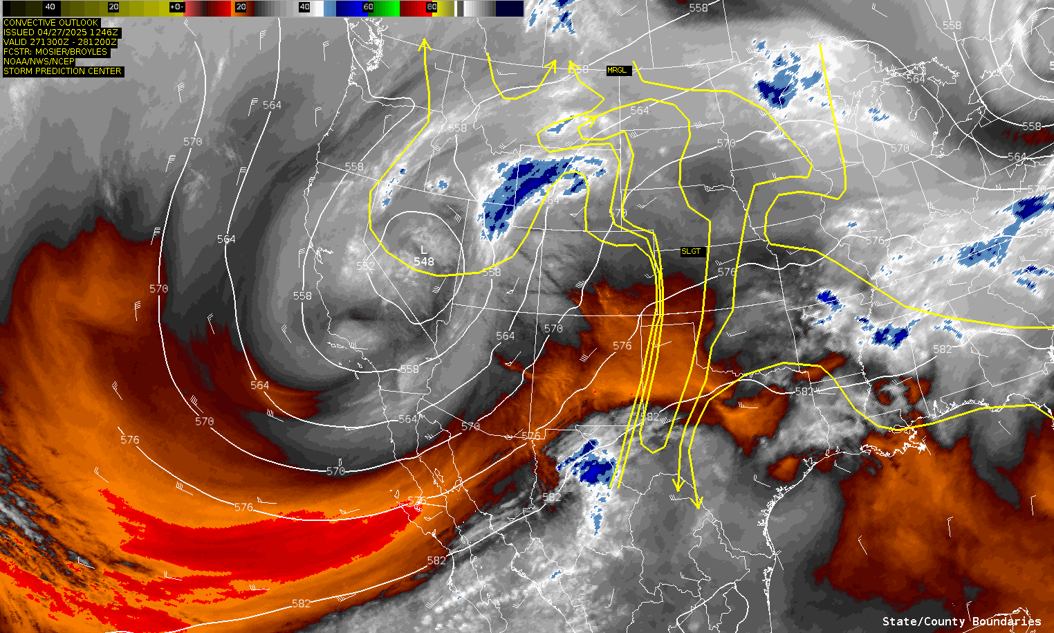 Morning Water Vapor Loop - 8:21 am CDT/1321Z