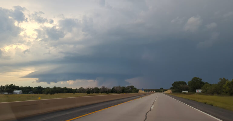 Storm over the Kansas Turnpike