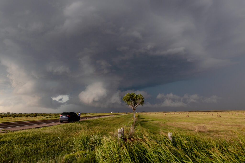 Wall Cloud north of Laverne